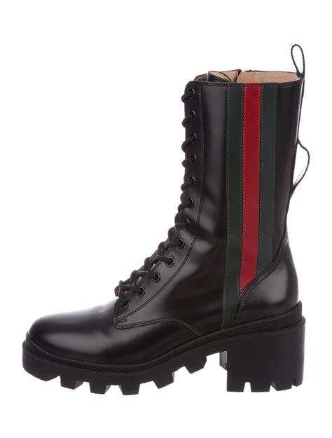 gucci round-toe boots|high top gucci boots.